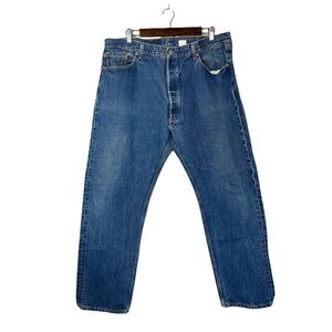 Vintage Levi's 501XX Button Fly Denim Straight Leg Jeans 42 X 34